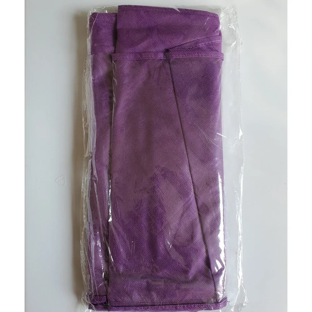 As Seen On TV 6-Pocket Hanging Purse Organizer Purple Closet Storage Swivel Hook